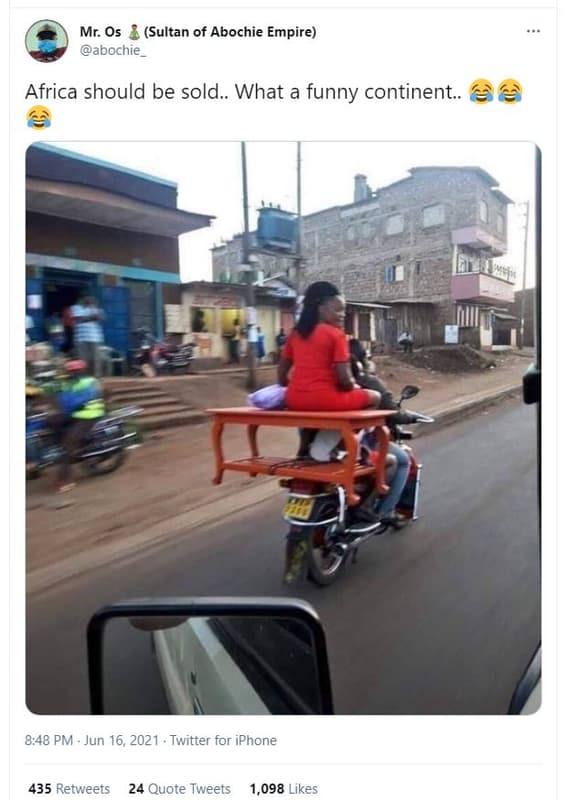 Mr. os sultan of abochie empire abochie africa should be sold. what a funny cont