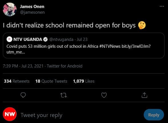 James onen jamesonen didn't realize school remained open for boys ntv uganda ntv