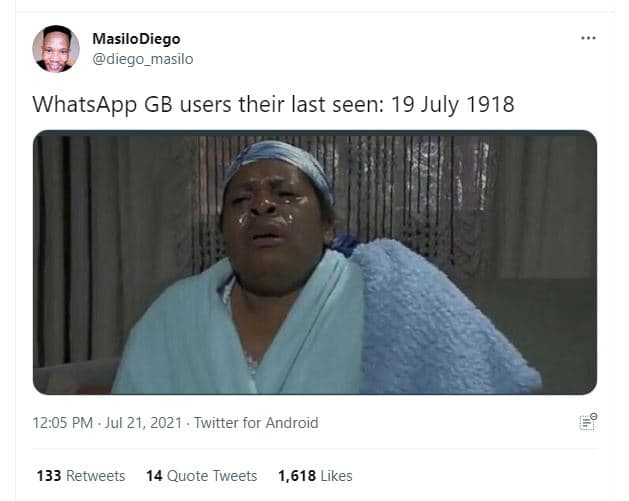 Masilodiego diego_masilo whatsapp gb users their last seen 19 july 12.05 pm . ju