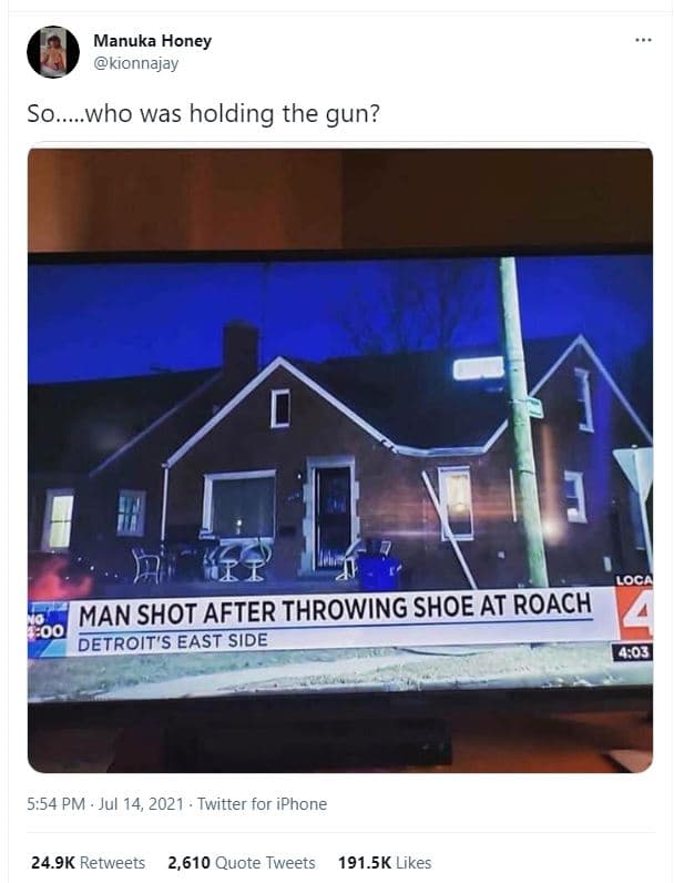 Manuka honey kionnajay so.who was holding the gun? loca manshot after throwing s