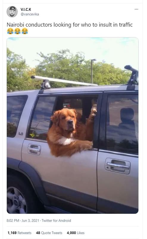 Vick vancevika nairobi conductors looking for who to insult in traffic 8.02 pm j