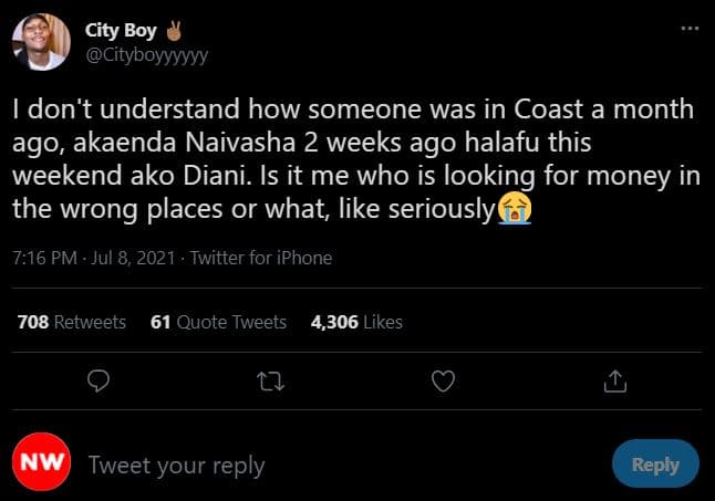 City boy cityboyyyyyy don't understand how someone was in coast a month ago, aka