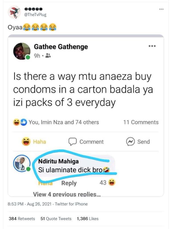 Thetvplug oyaa 6 gathee gathenge 9h is there a way mtu anaeza buy condoms in a c