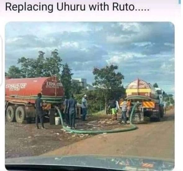 Replacing uhuru with ruto. fmktr