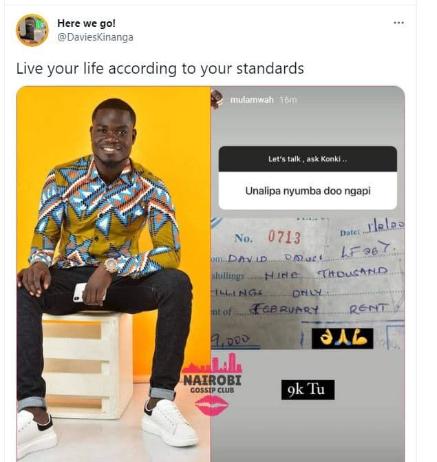 Here we go! davieskinanga live your life according to your standards mulamwah 16