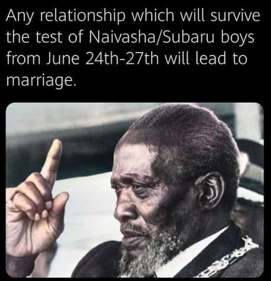 Any relationship which will survive the test of naivashasubaru boys from june 24