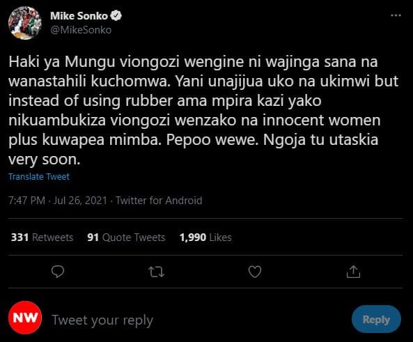 Mike sonko mikesonko haki ya mungu viongozi wengine ni wajinga sana na wanastahi