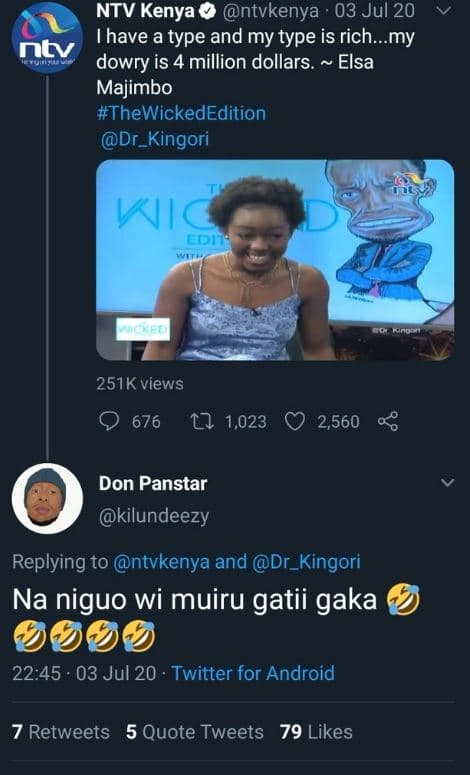 Ntv kenya ntvkenya 03 jul 20 ihave a type and my type is rich..my ntv dowry is 4