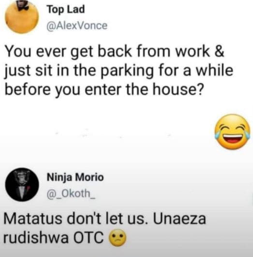 Top lad alexvonce you ever get back from work just sit in the parking for a whil