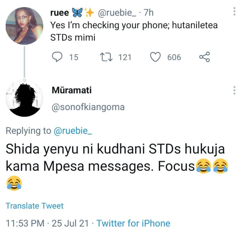 Ruee ruebie 7h yes i'm checking your phone hutaniletea stds mimi 15 22 121 606 m