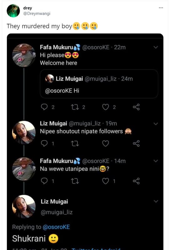 Drey dreymwangi they murdered my boy fafa mukuru osoroke 22m hi please welcome h