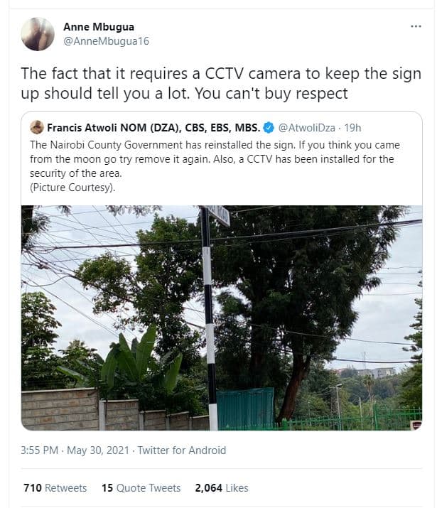 Anne mbugua annembugua16 the fact that it requires a cctv camera to keep the sig