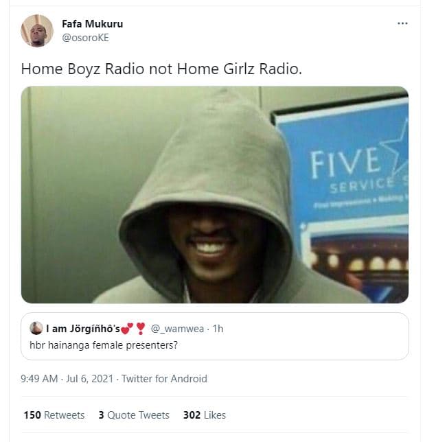 Fafa mukuru osoroke home boyz radio not home girlz radio five seevice am jörgíñh