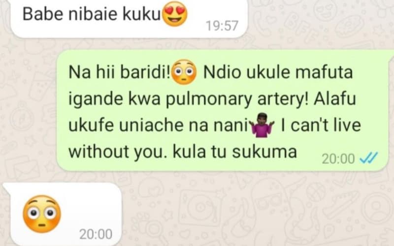 Babe nibaie kuku 19.57 na hii baridi! ndio ukule mafuta igande kwa pulmonary art