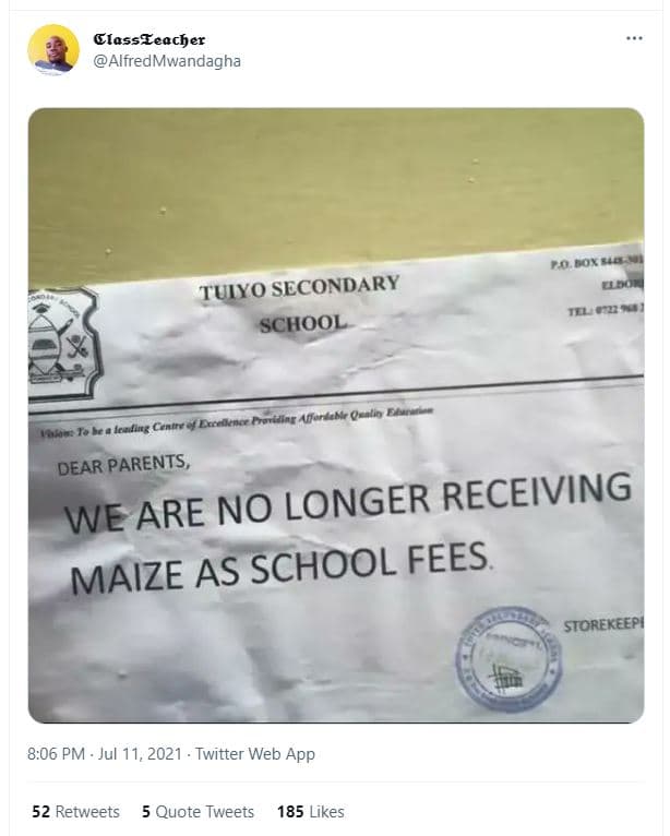 Classteacher alfredmwandagha po dorlal um tuiyo secondary school illon afforakk