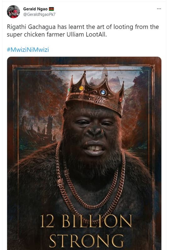 Gerald ngao geraldngaopkz rigathi gachagua has learnt the art of looting from th