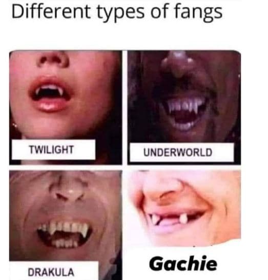 Different types of fangs twilight underworld drakula gachie