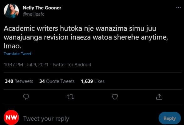 Nelly the gooner nellieafc academic writers hutoka nje wanazima simu juu wanajua