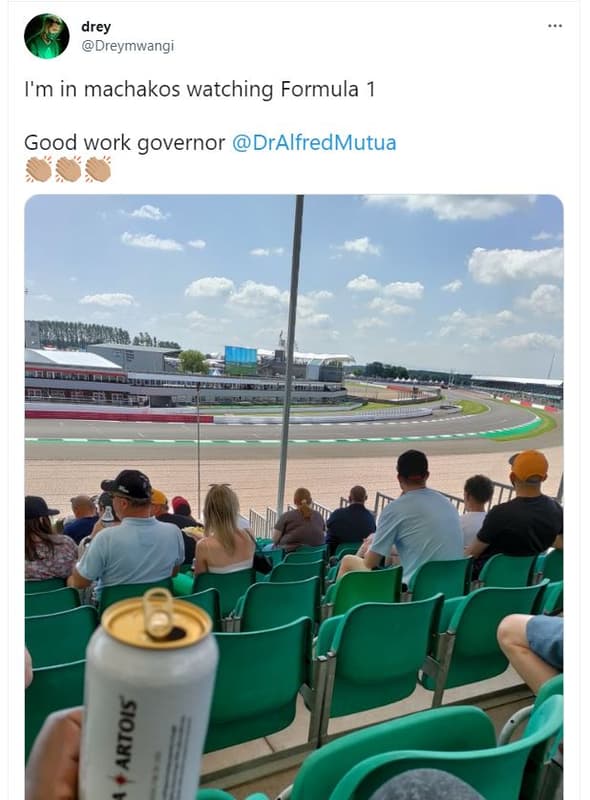 Drey dreymwangi im in machakos watching formula good work governor dralfredmutua