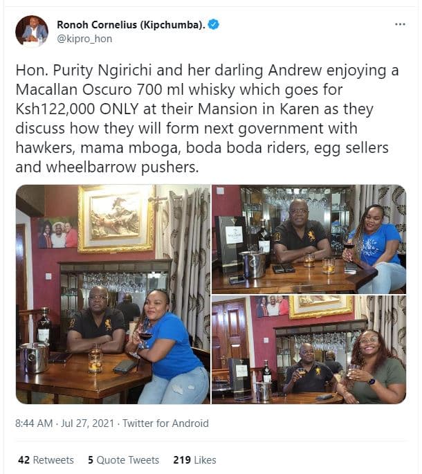 Ronoh cornelius kipchumba kipro_hon hon. purity ngirichi and her darling andrew