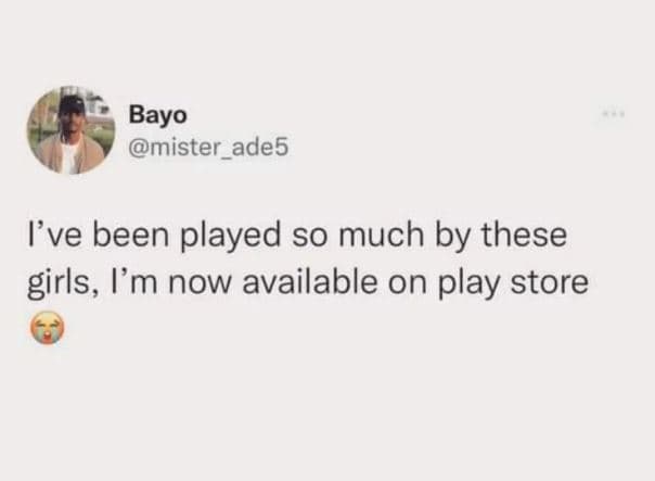 Bayo mister_ade5 lve been played so much by these girls, i'm now available on pl