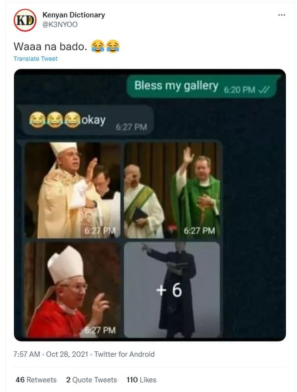 Kd kenyan dictionary k3nyoo waaa na bado. translare tweet bless my gallery 6 20