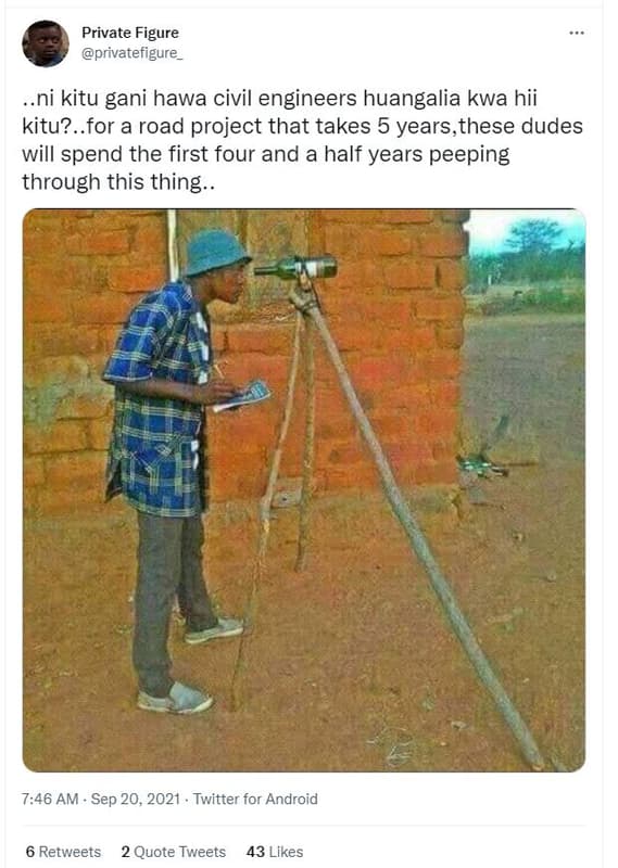 Private figure privatefigure .ni kitu gani hawa civil engineers huangalia kwa hi