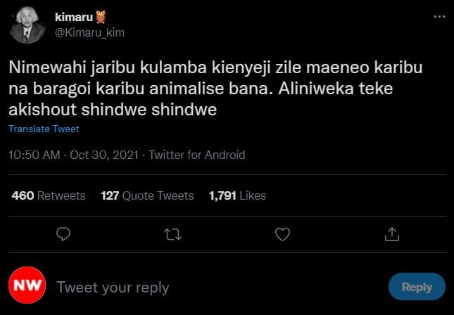 Kimaru kimaru_kim nimewahi jaribu kulamba kienyeji zile maeneo karibu na baragoi