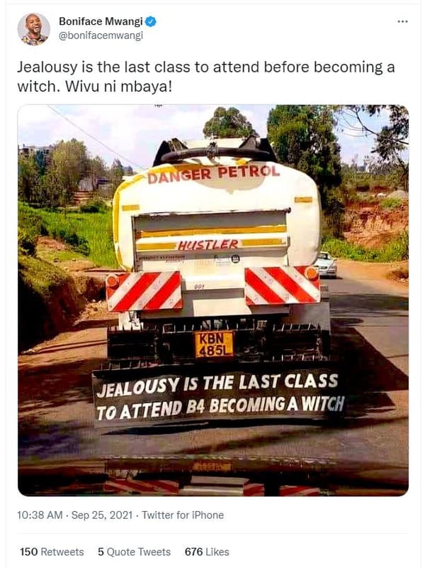 Boniface mwangi bonifacemwangi jealousy is the last class to attend before becom