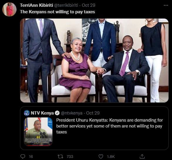 Terriann kibiriti terrikibiriti oct 29 the kenyans not willing to pay taxes ntv