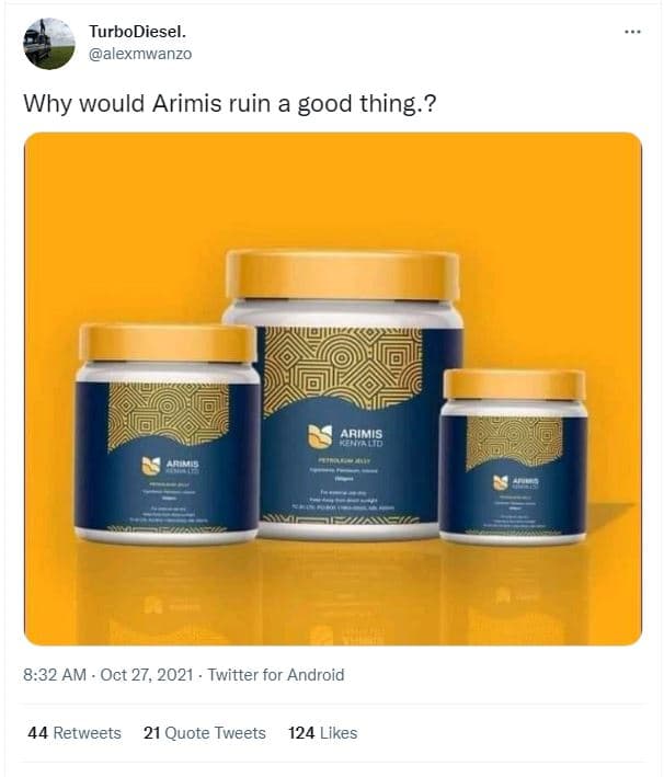 Turbodiesel. alexmwanzo why would arimis ruin a good thing. ? arimis 8.32 am oct