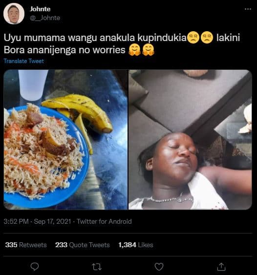 Johnte johnte uyu mumama wangu anakula kupindukia bora ananijenga no worries tra
