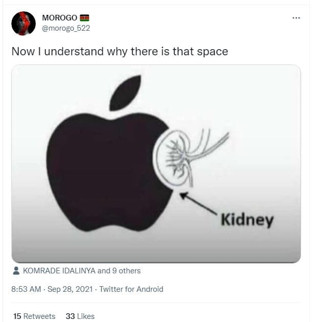 Morogo morogo_522 now understand why there is that space kidney komrade idalinya