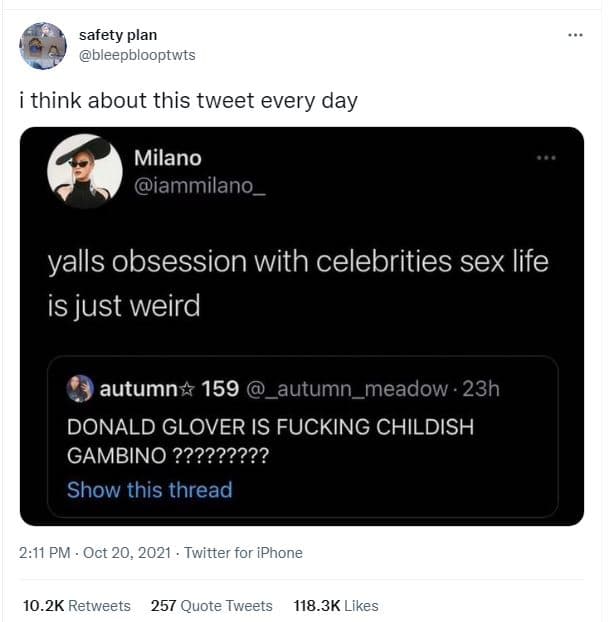 Safety plan bleepblooptwts think about this tweet every day milano iammilano yal