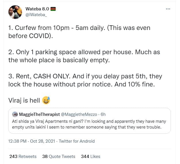 Wateba 8.0 iwateba 1. curfew from 1opm 5am daily. this was even before covid 2 o