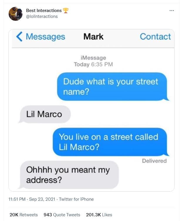 Best interactions lolinteractions messages mark contact imessage today 6.35 pm d