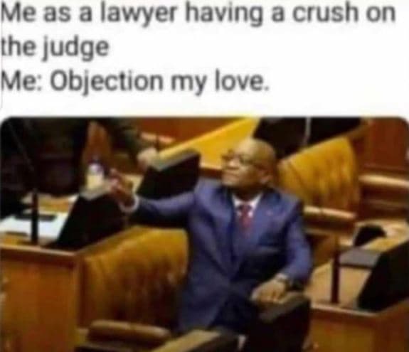 Me as a lawyer havıng a crush on the judge me objection my love