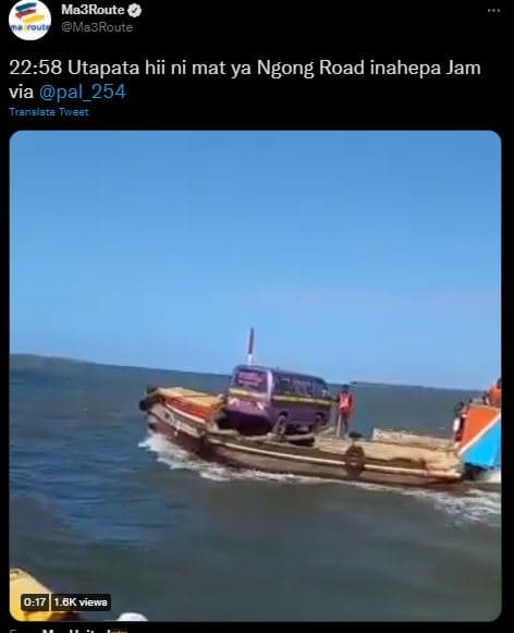 Ma3route ma3route 22.58 utapata hii ni mat ya ngong road inahepa jam via pal_254