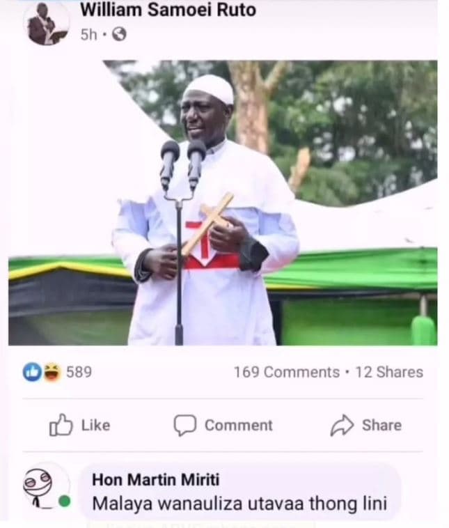 William samoei ruto 5h 589 169 comments 12 shares like comment share hon martin