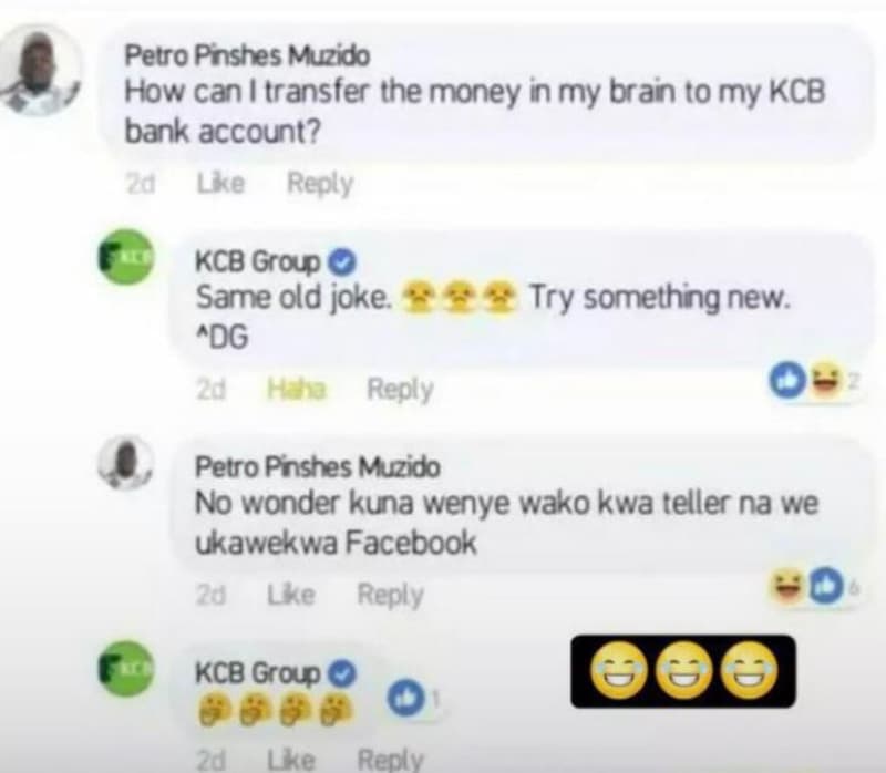 Perro poshes muzido how can transfer the money inmy brain to my kcb bank account