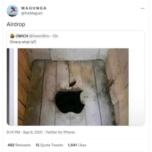 Ma gu ng a themagush airdrop owich owichbrio 13h omera what is?! 914 pm sep 6, t