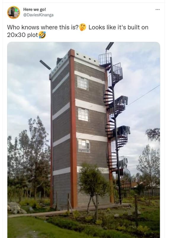 Here we go! davieskinanga who knows where this is? 20x30 plot looks like it's bu