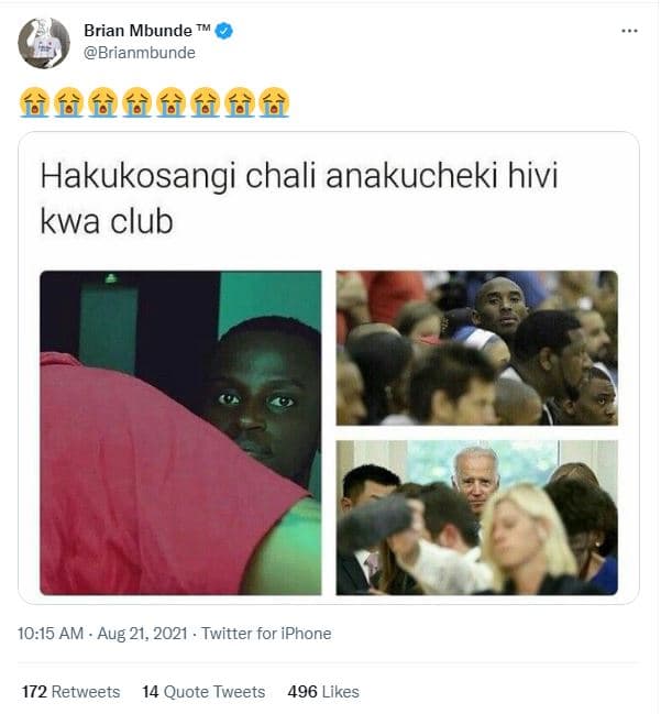 Brian mbunde brianmbunde fèfffffff hakukosangi chali anakucheki hivi kwa club 10