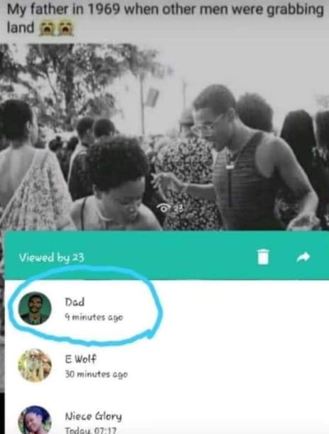 My father in when other men were grabbing iand viewed by 23 dad minutes 00 e woi