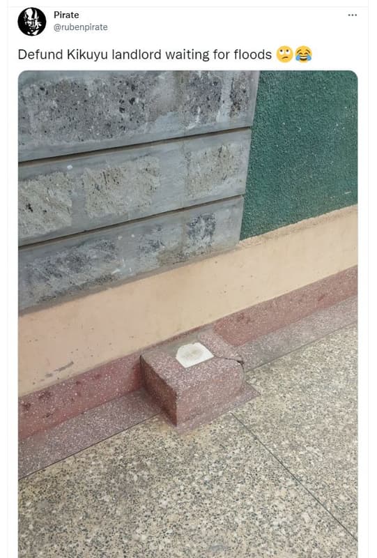 Pirate rubenpirate defund kikuyu landlord waiting for floods