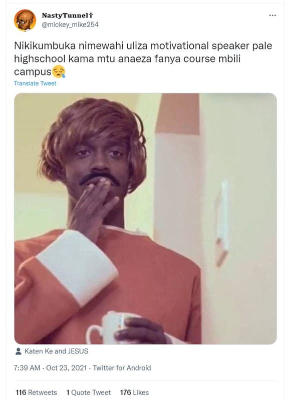 Nastytunneli mickey_mike254 nikikumbuka nimewahi uliza motivational speaker pale