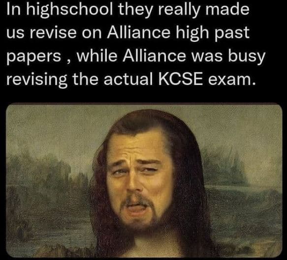 In highschool they really made us revise on alliance high past papers while alli
