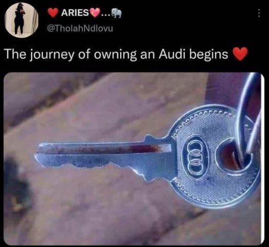 Aries tholahndlovu the journey of owning an audi begins