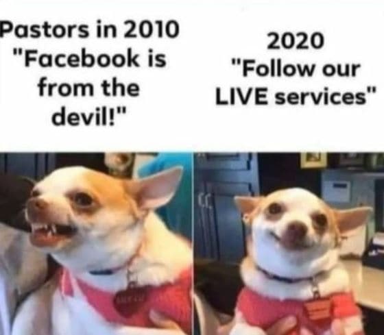 Pastors in facebook is from the devil! follow our live services'