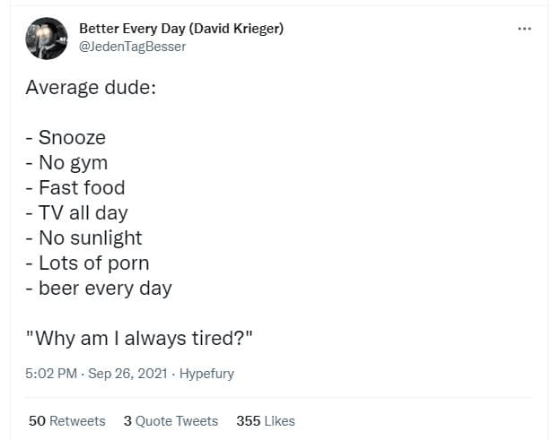 Better every day david krieger jedentagbesser average dude snooze no gym fast fo